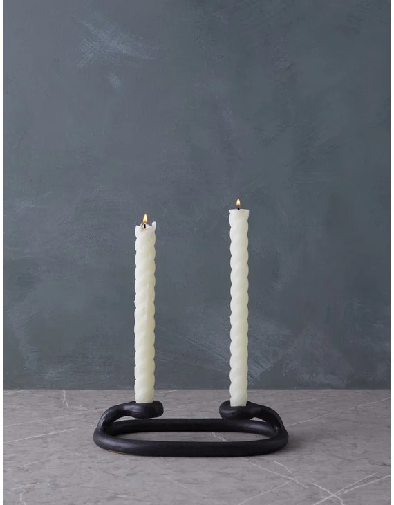 Duo Candlestick by SIN - Black