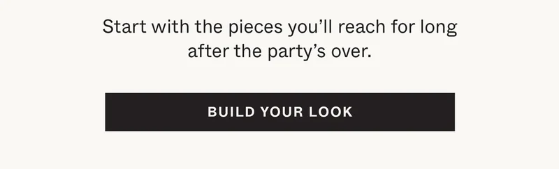 Start with the pieces you'll reach for long after the party's over.