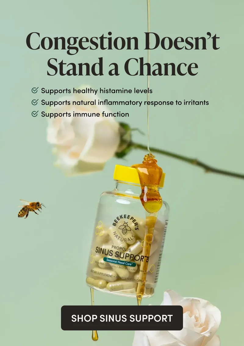 Congestion Doesn’t Stand a Chance Supports healthy histamine levels Supports natural inflammatory response to irritants  Supports immune function