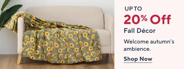 Up to 20% Off Fall Decor
