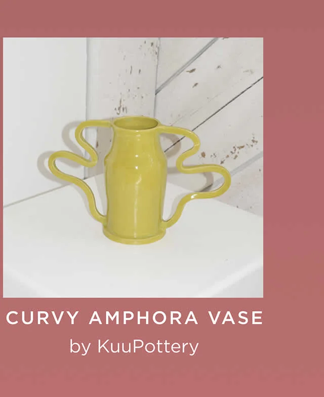 Curvy Amphora Vase