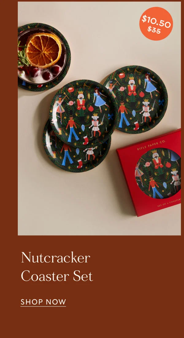 Nutcracker Coaster Set  Shop now