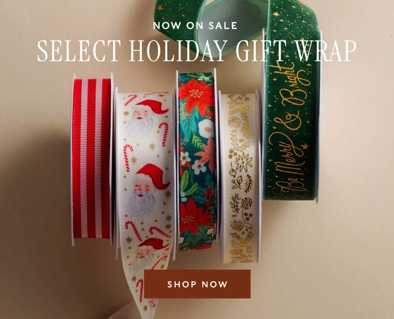 Now on sale Select holiday Gift Wrap SHOP NOw