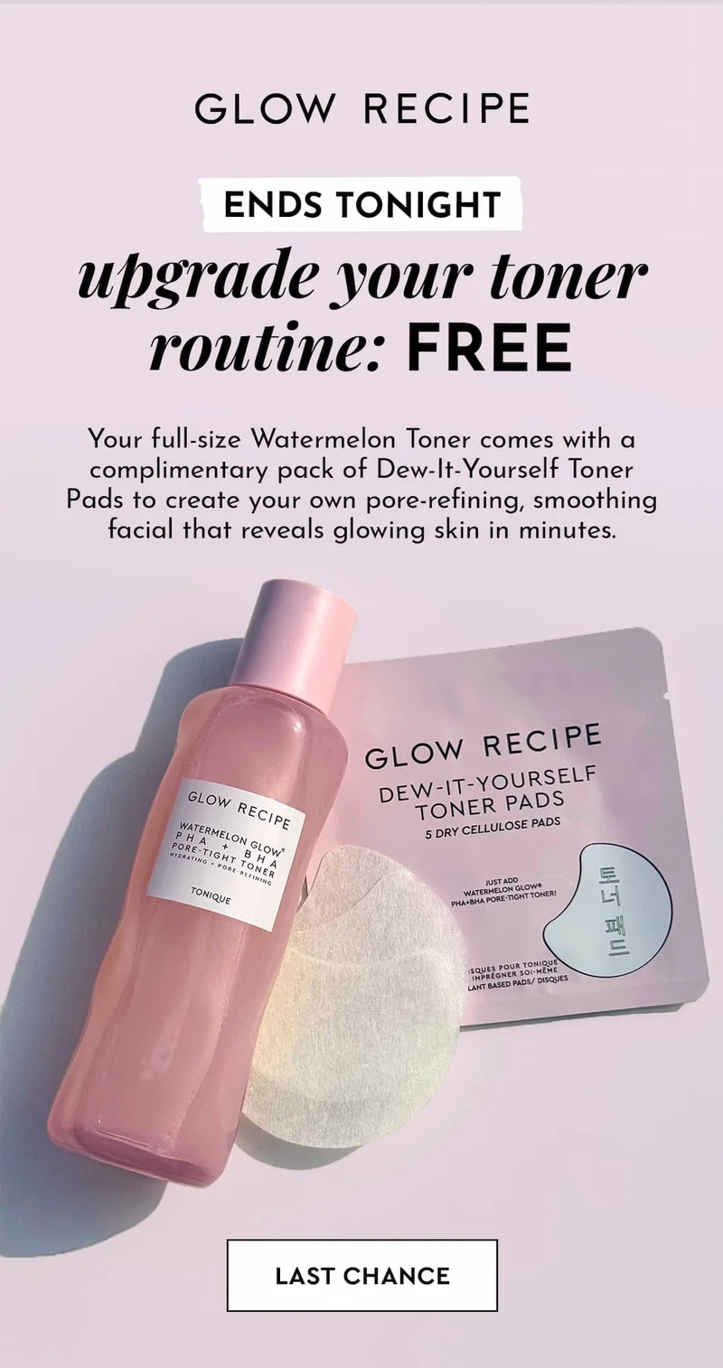 Free Dew It Yourself Toner Pads
