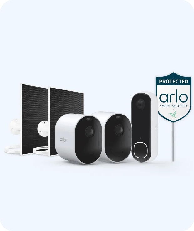 Video Doorbell 2K, Pro 6 Camera (2), and Solar Panel Charger (2)