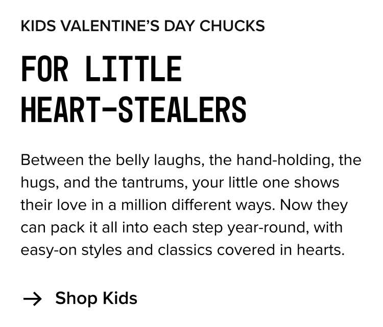 Shop Kids Valentines Day Chucks
