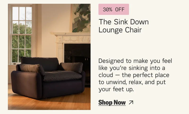 Save 30% on The Sink Down Lounge Chair