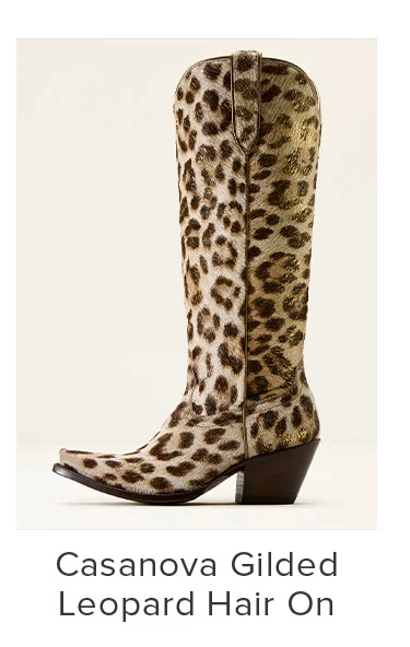 Casanova Gilded Leopard Hair On