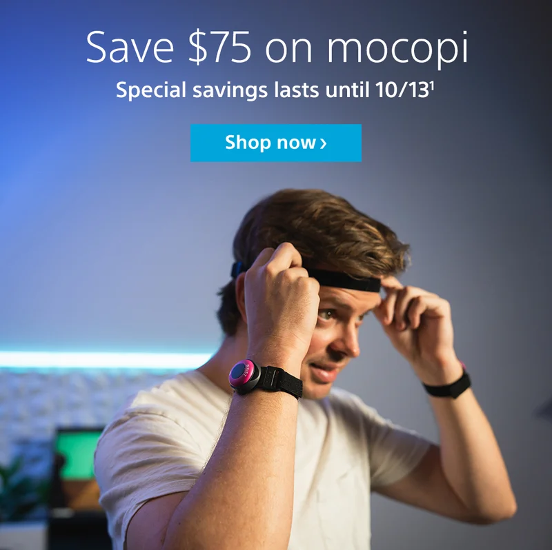 Save $75 on mocopi | Special savings lasts until 10/13¹ | Shop now