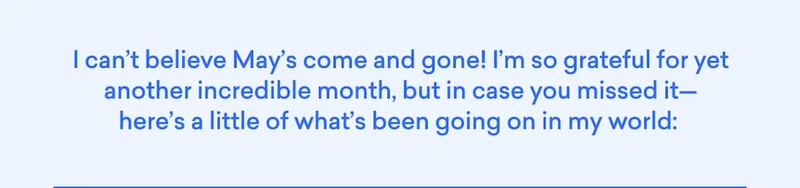 What's been on my mind this month: