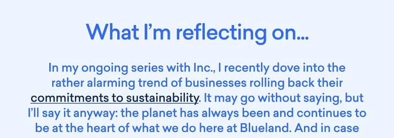 What I'm reflecting on...