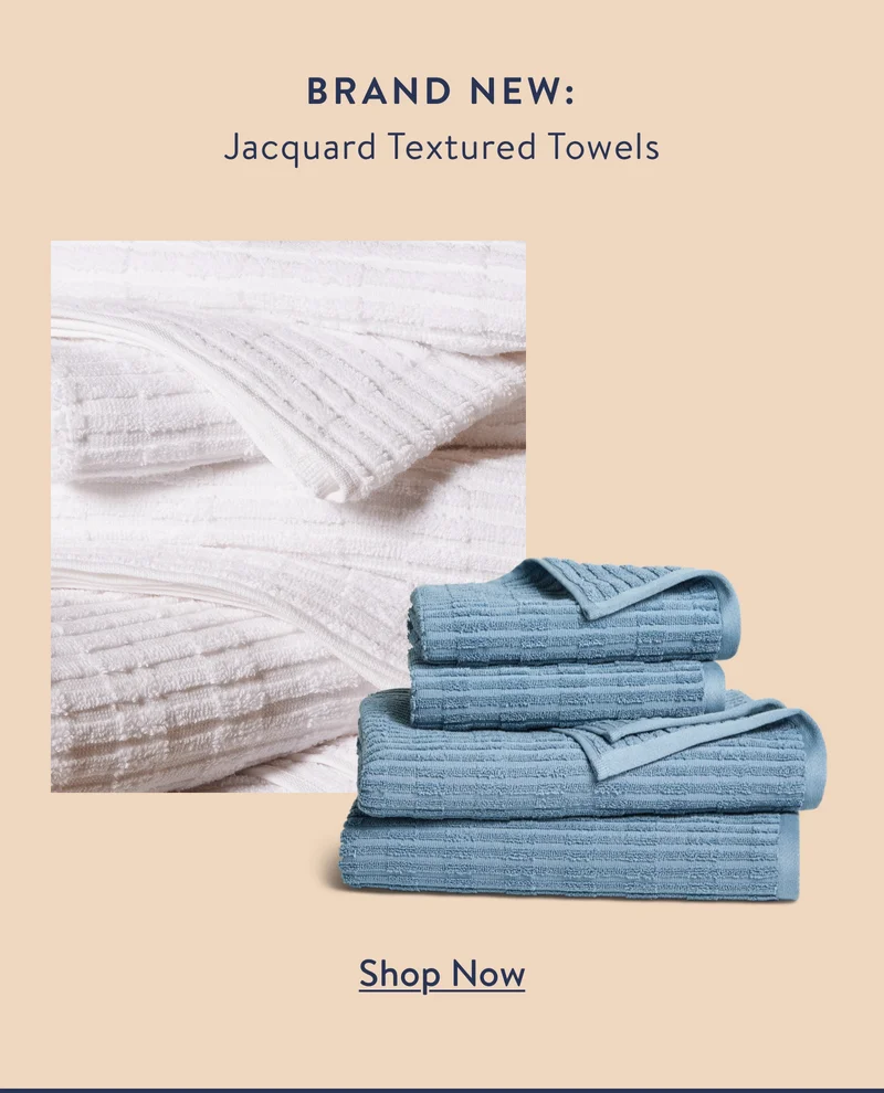 Jacquard textured towels
