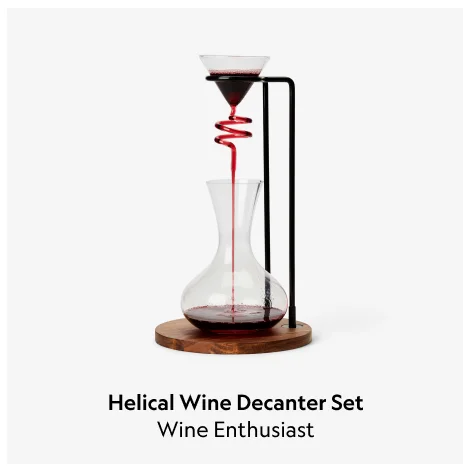 Helical Wine Decanter Set