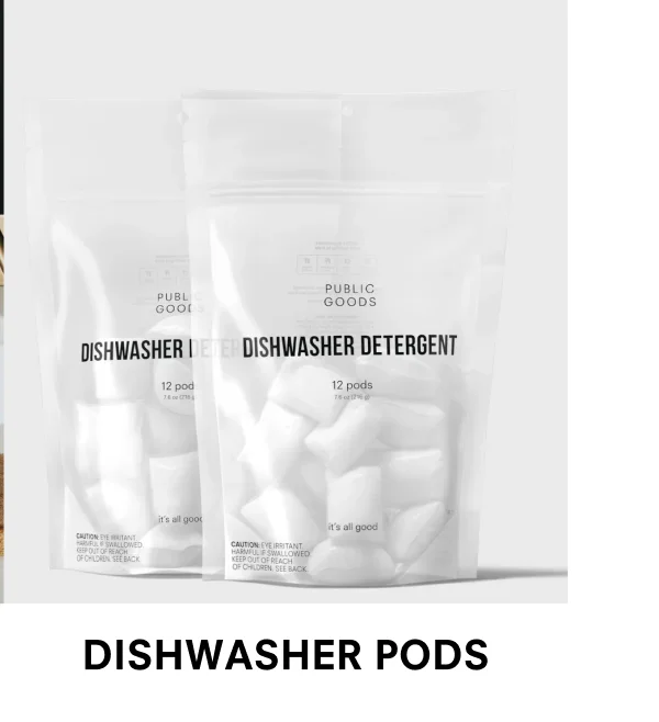 Dishwasher pods