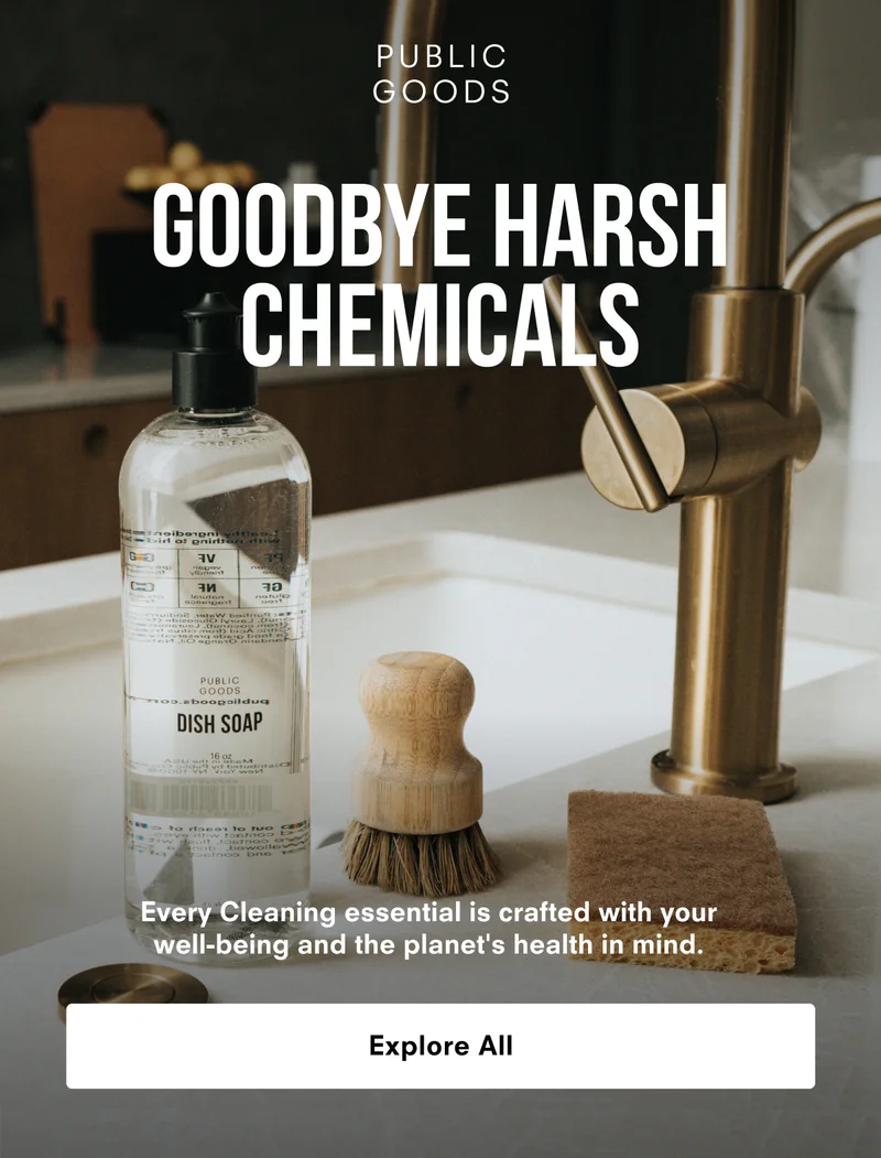 Goodbye harsh chemicals