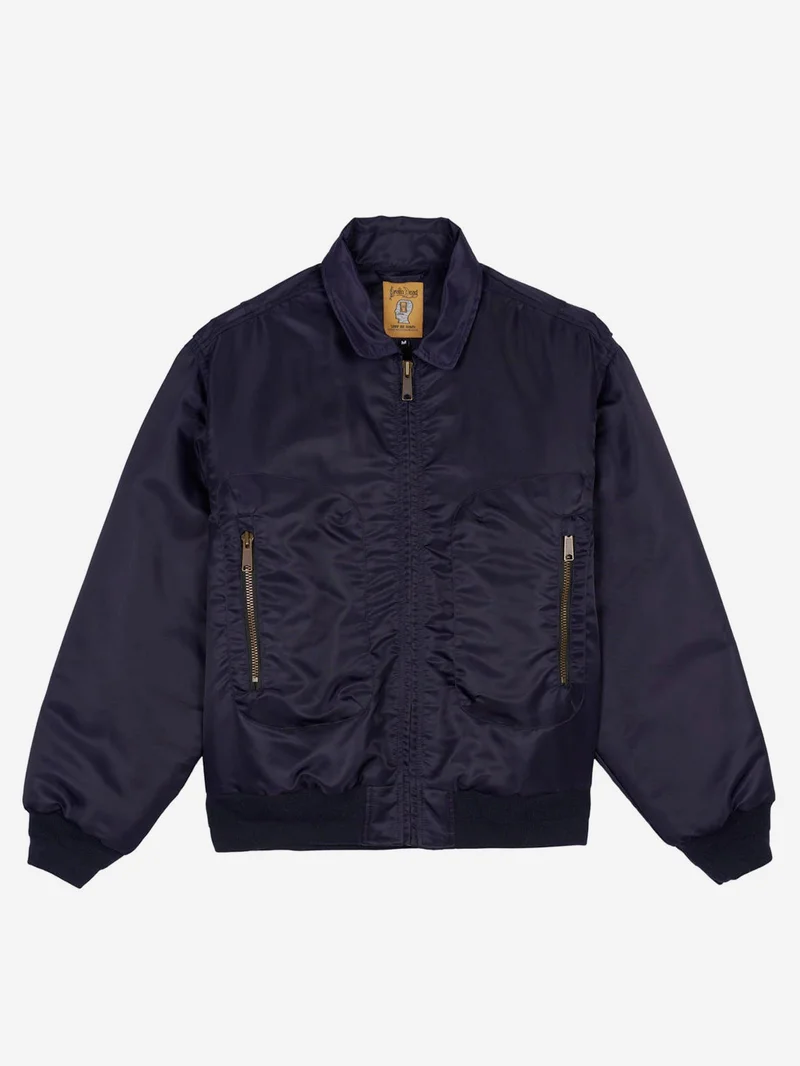 Image of Brain Dead 3D Flight Jacket - Navy