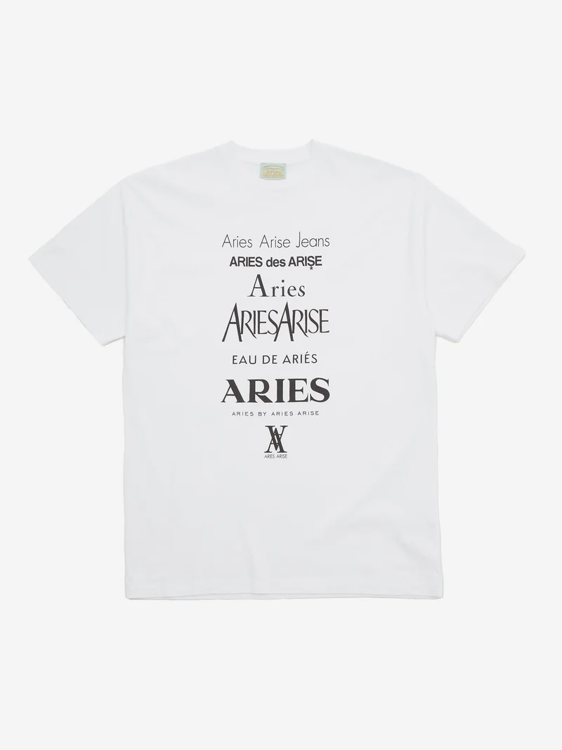 Image of Aries Perfume Short Sleeve T-Shirt - White
