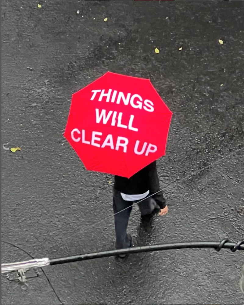 Things will clear up umbrella