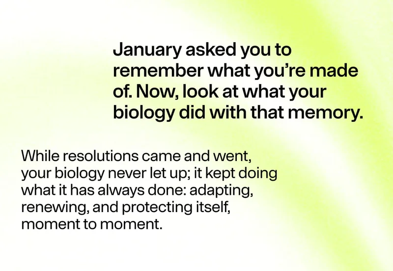 Text about biology renewing and protecting itself over time.