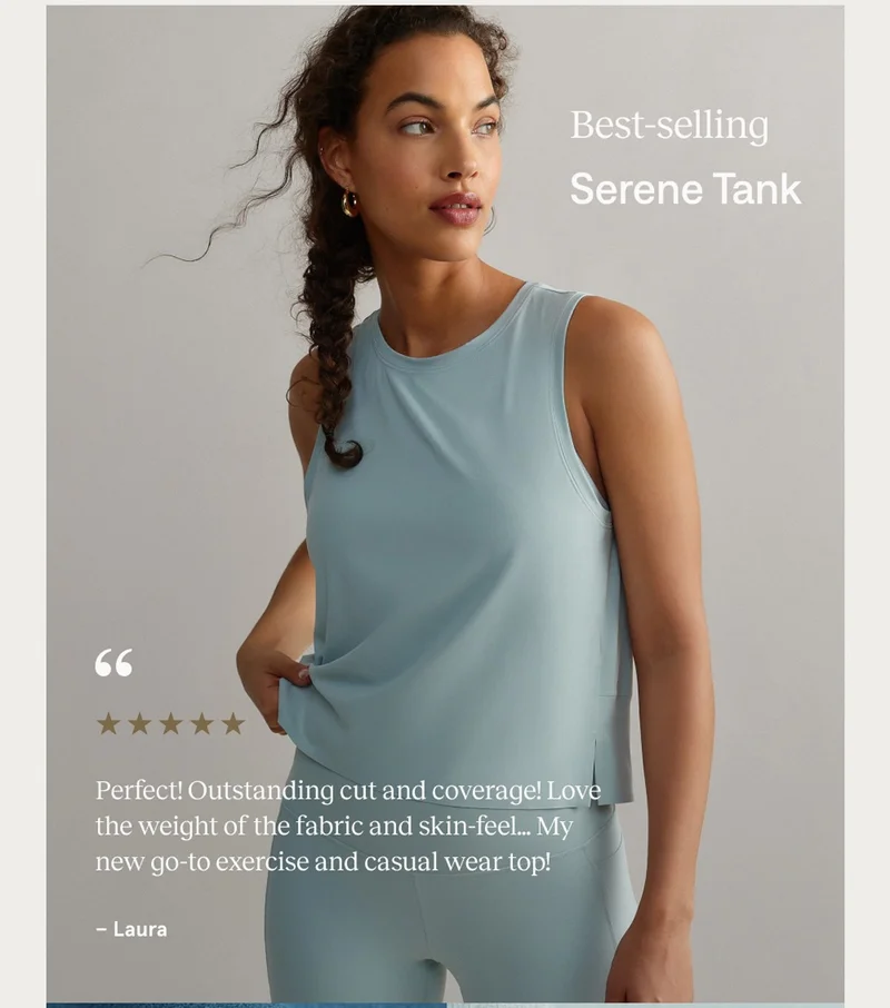 Best-selling Serene Tank
