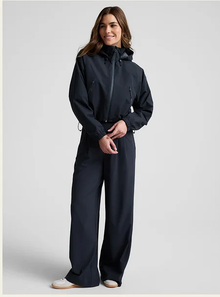 Rain Or Shine Adjustable Hooded Jacket in Nocturnal Navy