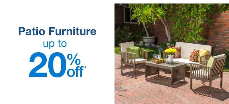 Up to 20% off Patio Furniture