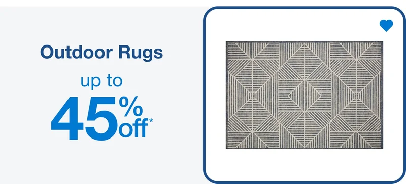 Up to 45% Off Outdoor Rugs - Shop Now!