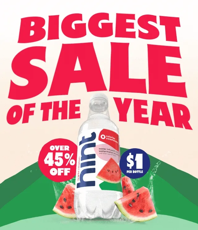 Biggest Sale of the Year. Over 45% Off. $1 per bottle