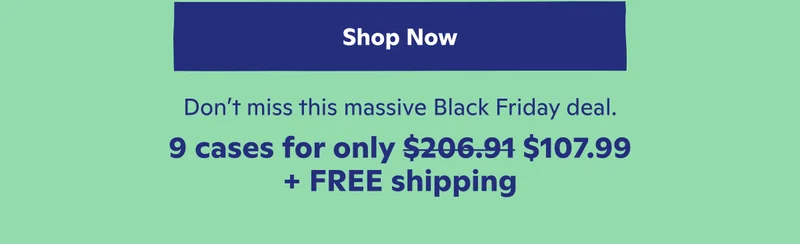 9 cases for only $107.99 + FREE shipping