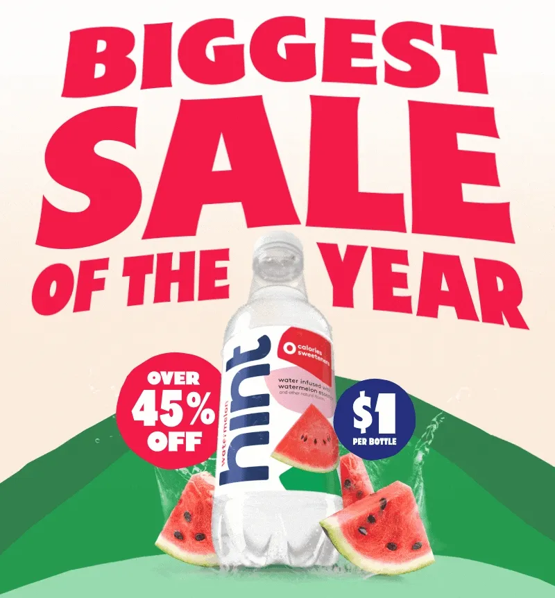 Biggest Sale of the Year. Over 45% Off. $1 per bottle