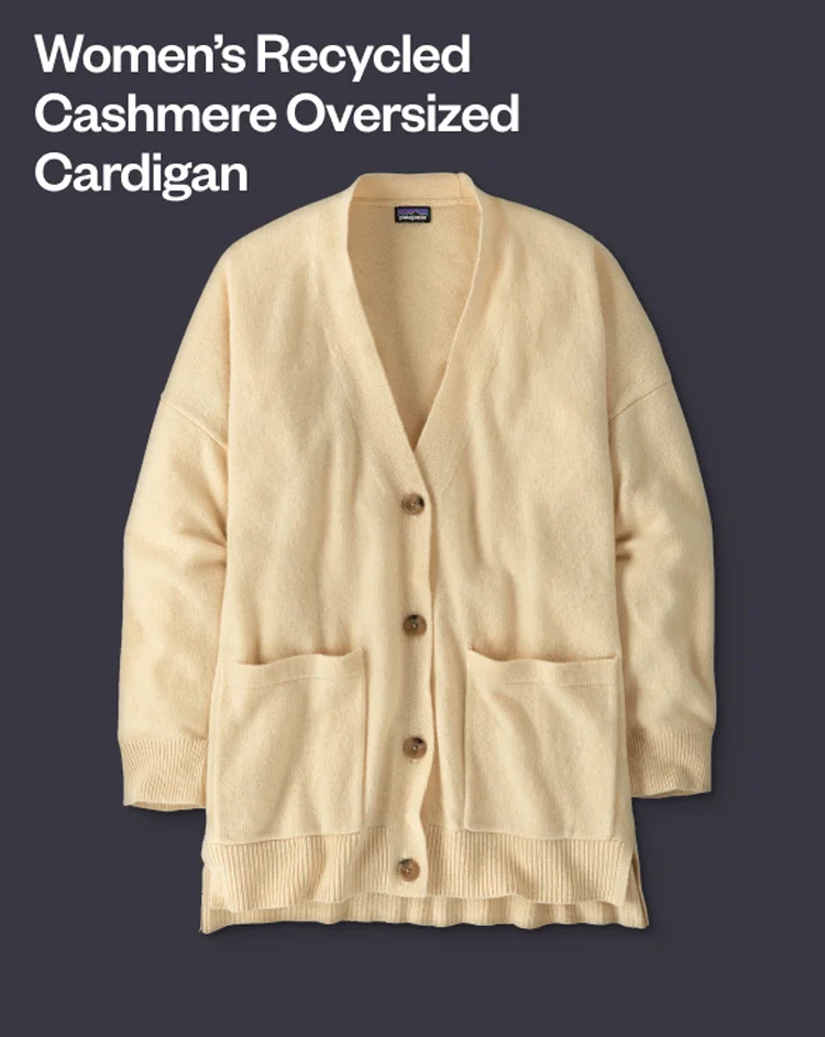 Women’s Recycled Cashmere Oversized Cardigan