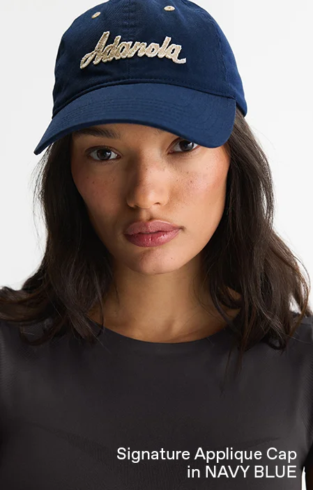 Signature Applique Cap - Navy Blue