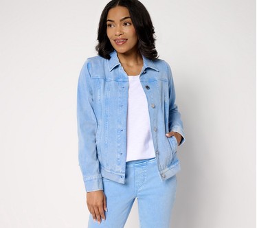 Belle by Kim Gravel Delray Denim Classic Jean Jacket