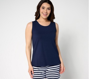 Belle by Kim Gravel TripleLuxe Solid Scoop Neck Tank Top