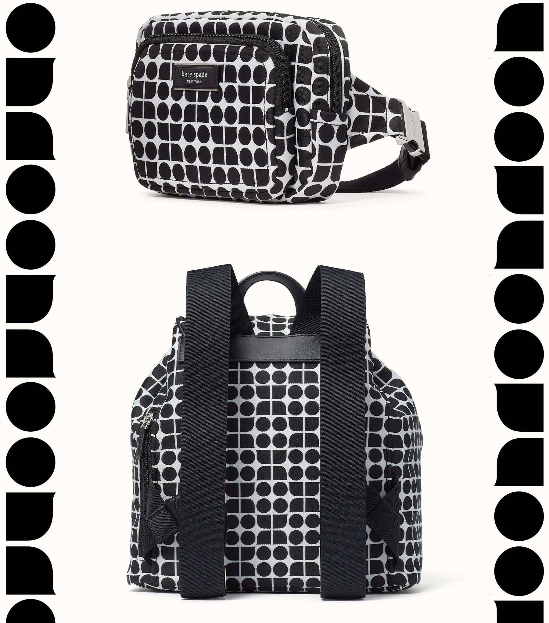 Our signature Noel print adds a graphic pop to these new everyday styles.