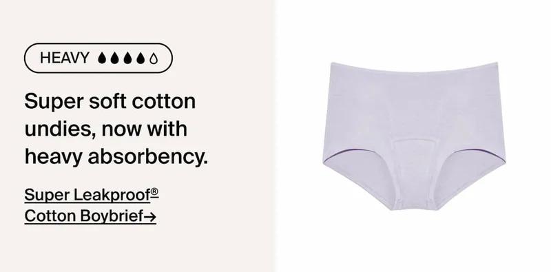Super Leakproof Cotton Boybrief. Super soft cotton undies, now with heavy absorbency.