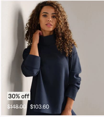 DreamGlow™ Mock Neck Pullover