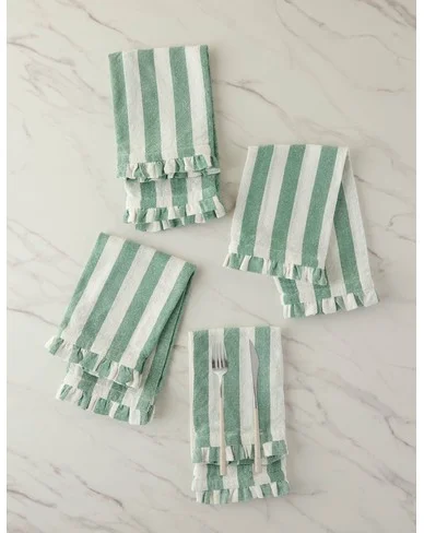 Sunday Table Linens-Green / Napkin -Set of 4