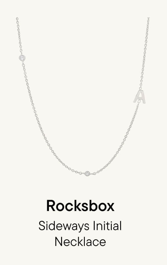 Sideways Initial Necklace
