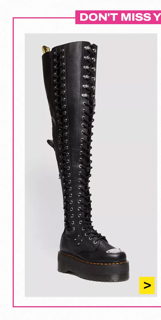 28-EYE EXTREME MAX VIRGINIA LEATHER KNEE HIGH BOOTS
