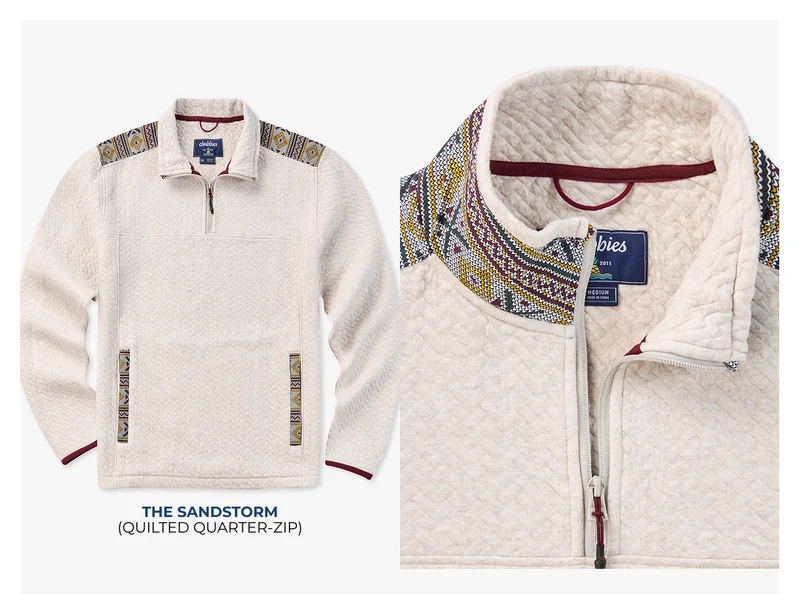 Quilted Quarter-Zip: The Sandstorm