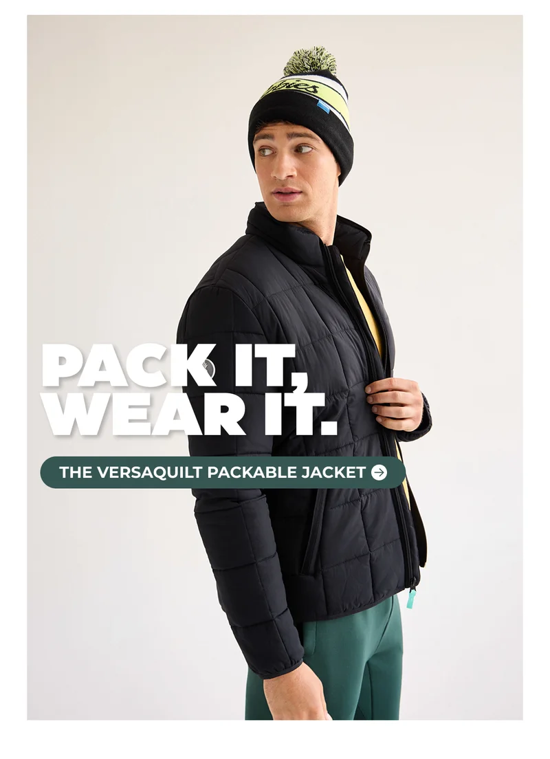 PACK IT. WEAR IT. Shop The Versaquilt Packable Jacket.