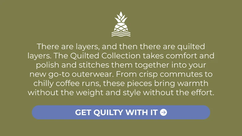There are layers, and then there are quilted layers. The Quilted Collection takes comfort and polish and stitches them together into your new go-to outerwear. From crisp commutes to chilly coffee runs, these pieces bring warmth without the weight and style without the effort.