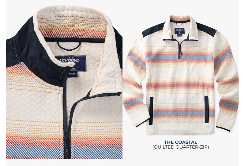 Quilted Quarter-Zip: The Coastal