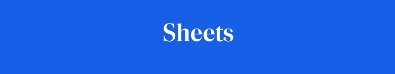 Sheets