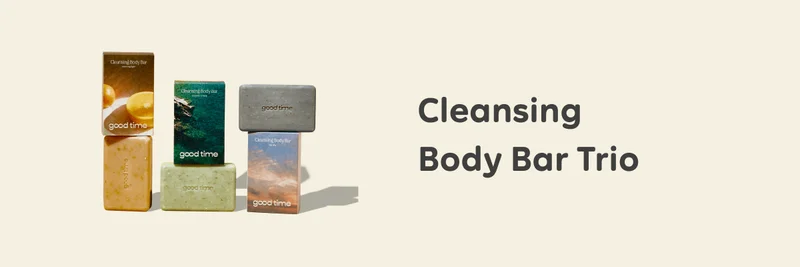 Also part of the wash your hands bundle: Cleansing Body Bar Trio