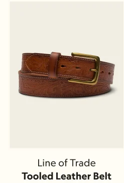 Tooled Leather Belt