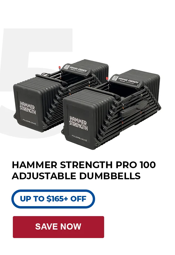 PRO 100 Adjustable Dumbbells | Up to $165+ Off