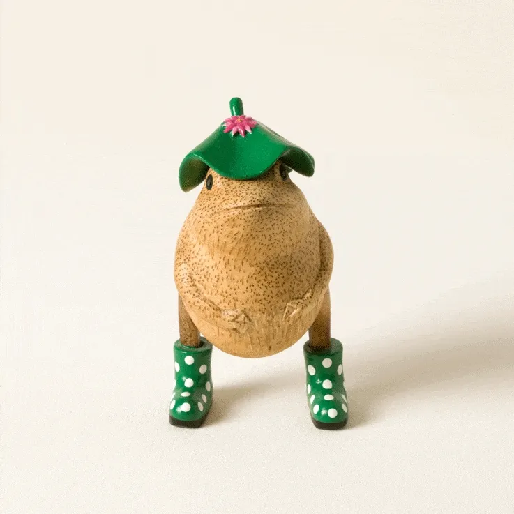 Spotted Wellies Garden Frog