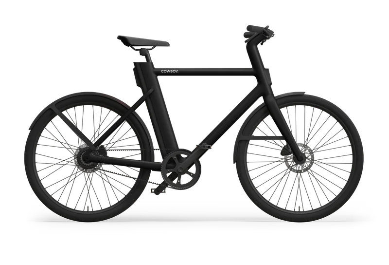 A photograph render of a Cowboy cruiser black